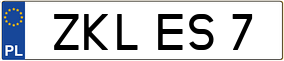 Truck License Plate